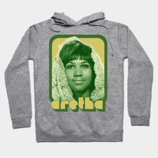 Aretha Franklin / Original 70s Style Retro Design Hoodie